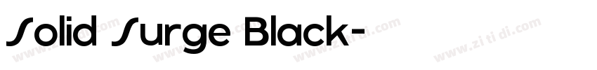 Solid Surge Black字体转换